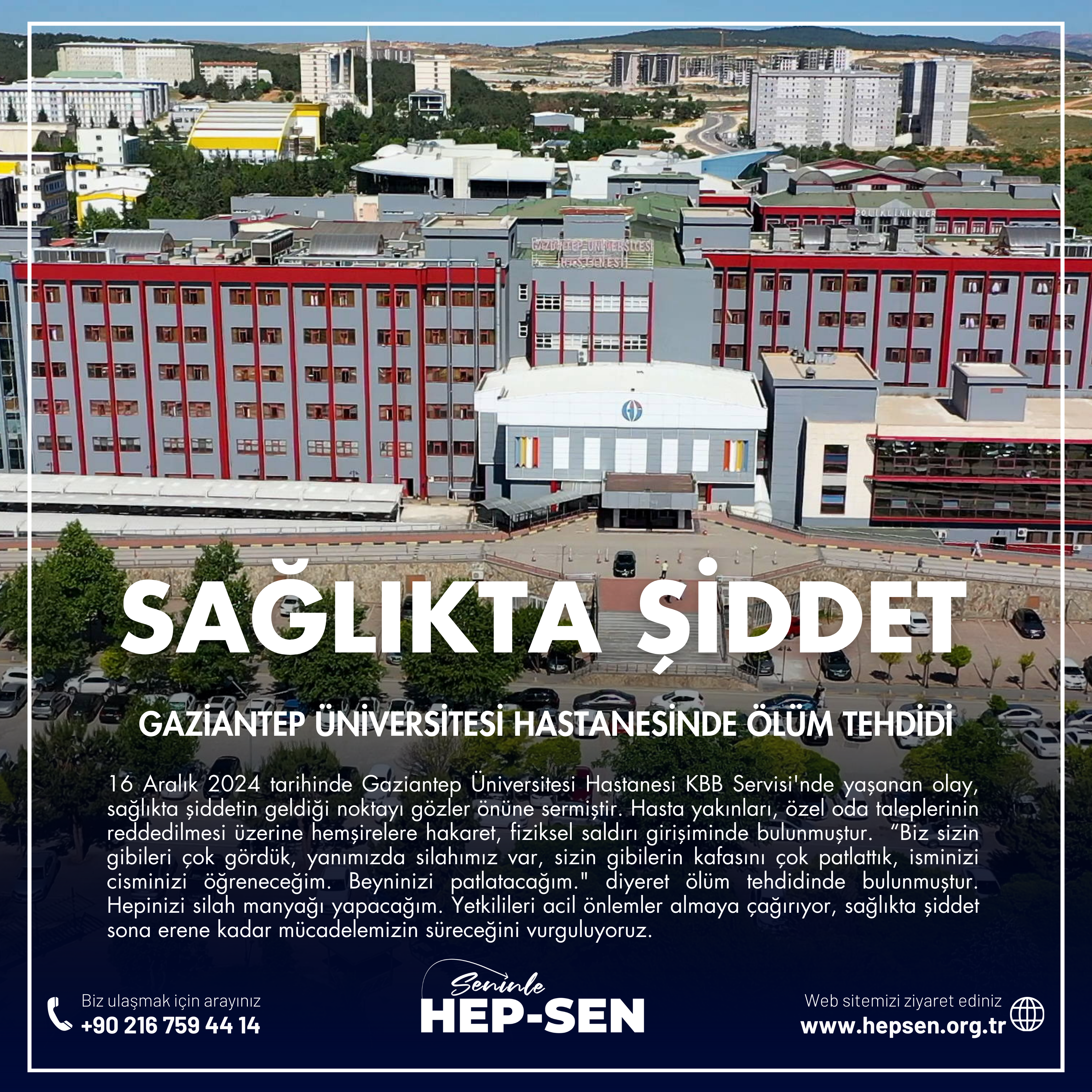 Gaziantep Üniversitesi Hastanesinde Ölüm Tehdidi